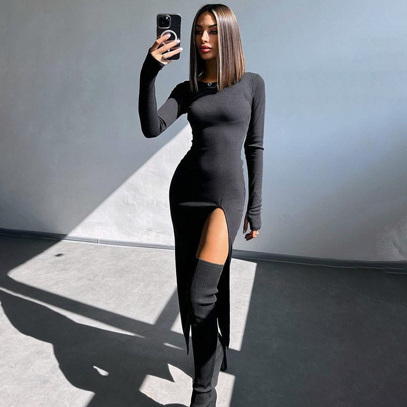 Elegantes rückenfreies Schnürkleid - Lirome