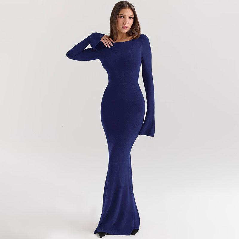 Elegantes Rückenfreies Slim-Fit-Kleid - Lirome