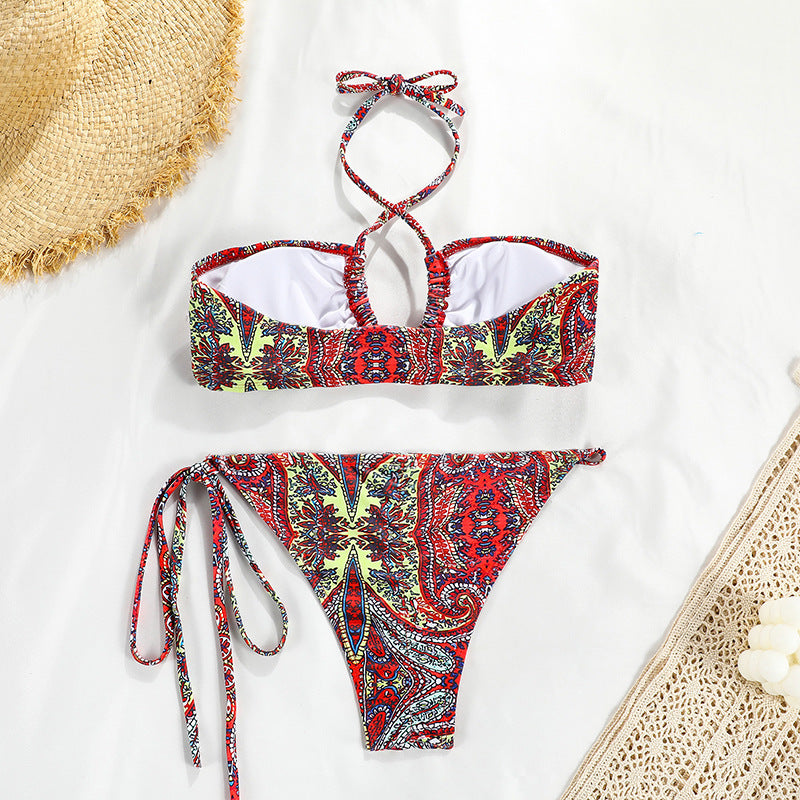 Modischer Damen Bikini – Tube Top mit Bändern - Lirome